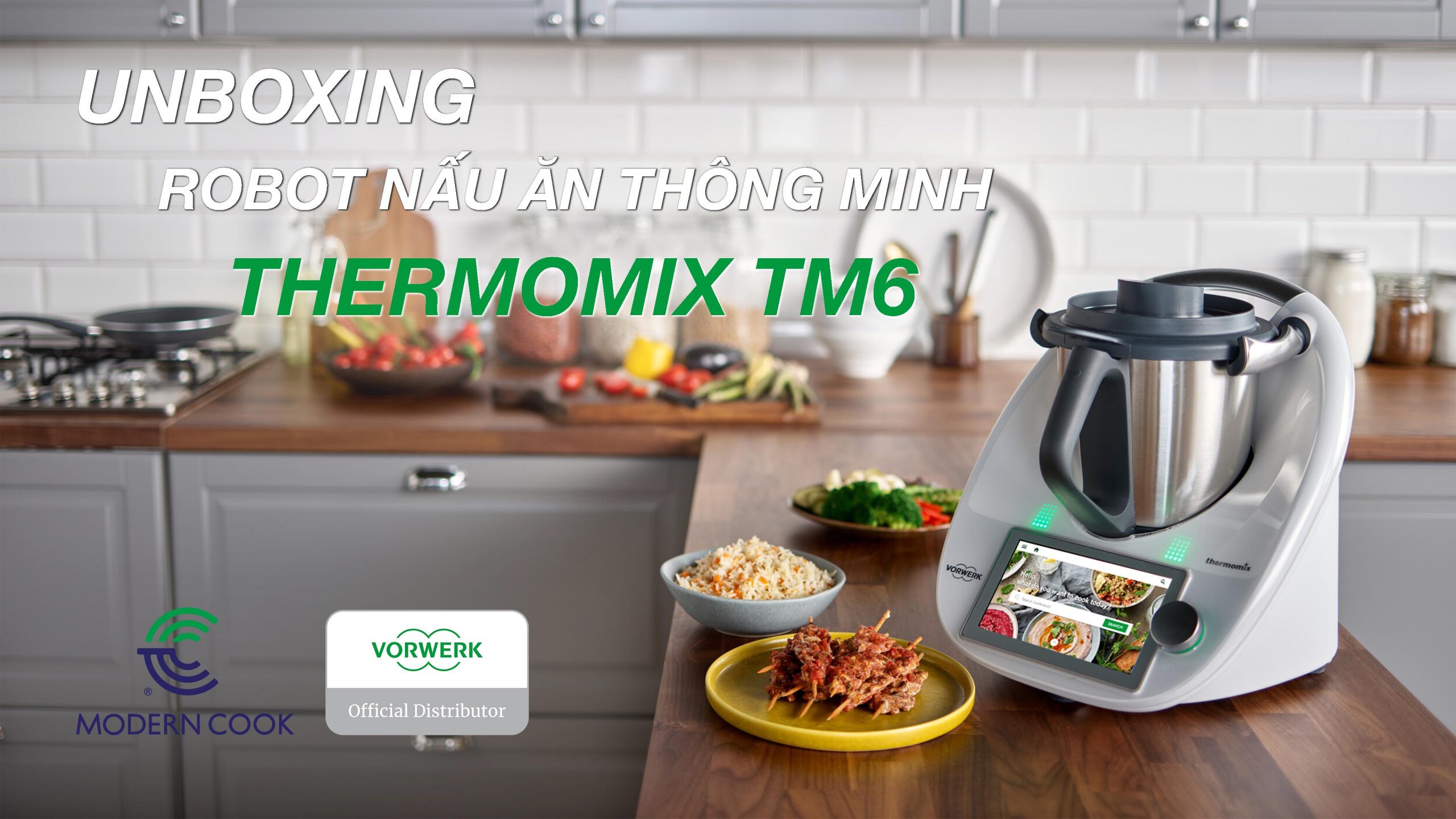 Robot nấu ăn Thermomix TM6:
Robot nấu ăn Thermomix TM6 là sản phẩm thông minh đột phá trong lĩnh vực bếp nấu. Với các chức năng và tính năng đa dạng, nó giúp bạn nấu được rất nhiều món ăn ngon và tiết kiệm thời gian. Điều đặc biệt là, nó được kết nối với ứng dụng và Internet, giúp bạn nấu được các món ăn truyền thống của một số quốc gia và tùy chỉnh theo sở thích của bạn.
